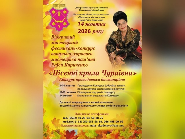 Дипломи учасників Відкритого фестивалю-конкурсу  «Пісенні крила Чураївни»