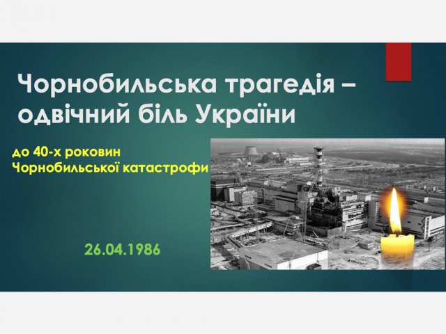 Чорнобильська трагедія – одвічний біль України