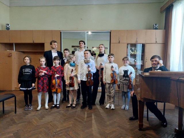 Концерт класу  скрипки викладача Дмитра Олександровича Абрамова